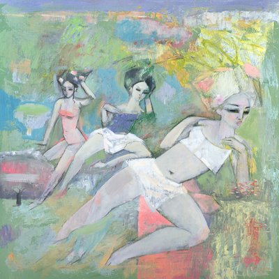 Badende von Endre Roder