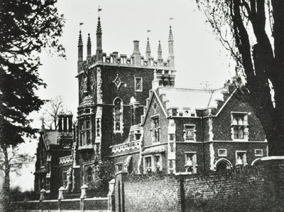 Elizabethan School, Broomhouse Lane: Außenansicht, 1880 von English Photographer