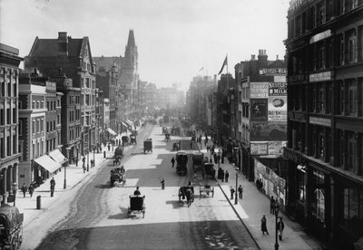 Farringdon Street, London, vom Holborn Viaduct von English Photographer