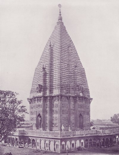 Sumrer-Tempel, Ramnugger, Benares von English Photographer