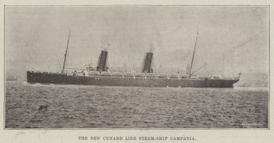 Das neue Cunard-Linienschiff Campania von English Photographer