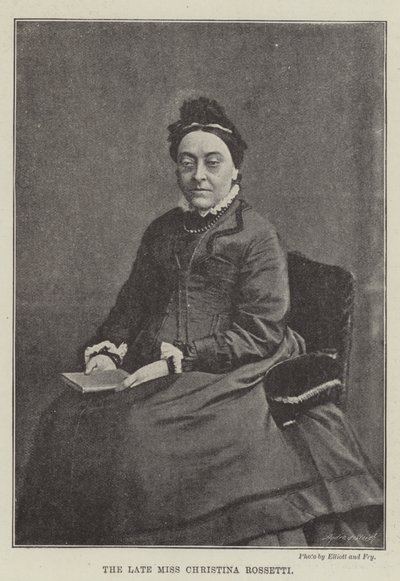 Die verstorbene Miss Christina Rossetti von English Photographer