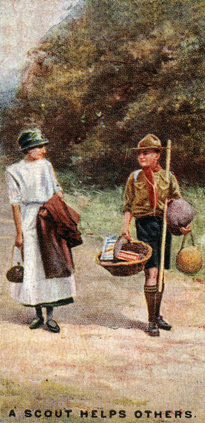 Ein Pfadfinder hilft anderen, 1929 von English School