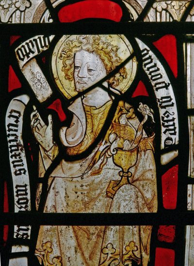 Ein Südfenster mit der Darstellung des Hl. Johannes von English School
