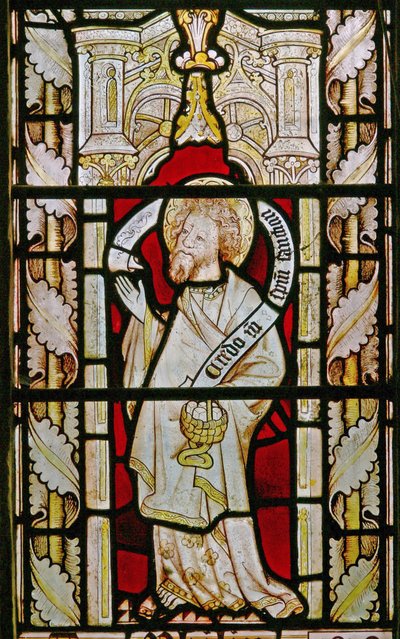 Ein Südfenster mit der Darstellung des Hl. Philippus von English School