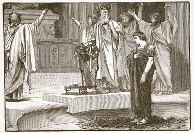 Alexander im Tempel des Jupiter Ammon von English School