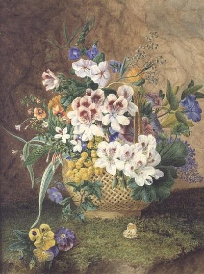 Blumenkorb von English School