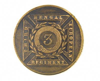 Knopf, Offizier, 3. Bengalisches Europäisches Regiment, 1854-1861 von English School