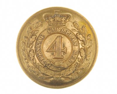 Knopf, Offizier, 4. Bengal European Regiment, 1855-1861 von English School