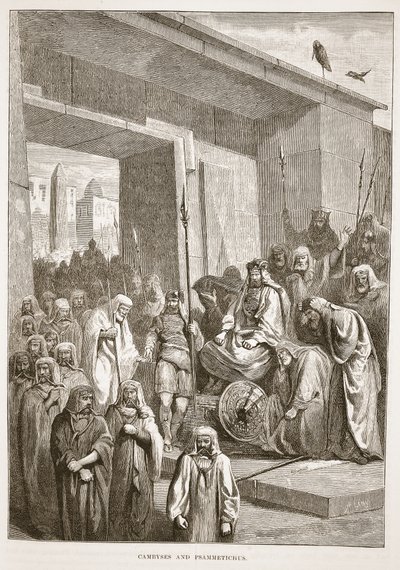 Kambyses und Psammetichus von English School