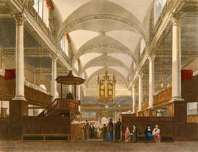 Christ Church, Newgate Street, ca. 1810 von English School