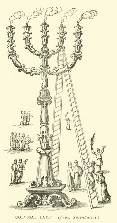 Kolossale Lampe von English School