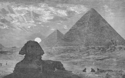 Fernsicht auf die Pyramiden von English School