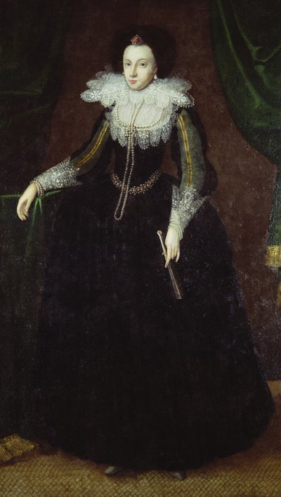 Dorothy Huddleston (geb. Dormer), ca. 1610-15 von English School