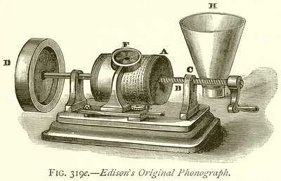 Edisons Original-Phonograph von English School