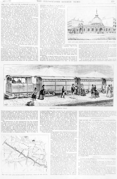 Elektrische Straßenbahn, 1890 von English School