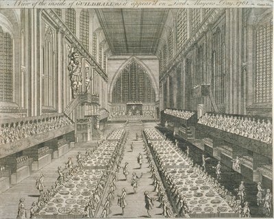 Guildhall, Gentlemans Magazine, 1761 von English School