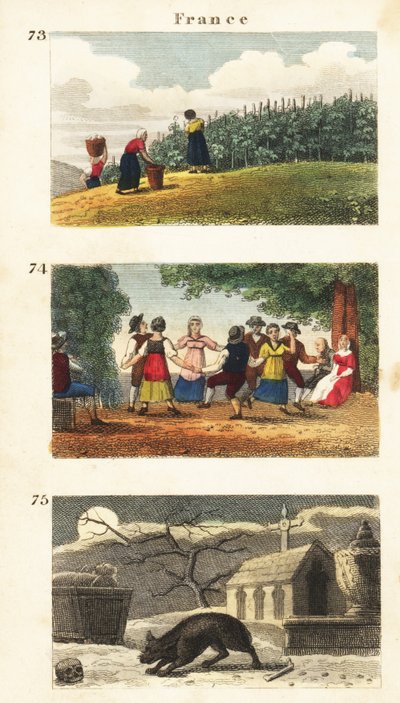Historische Ansichten von Frankreich von English School
