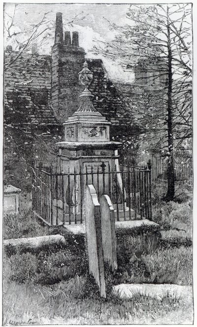 Hogarths Grab in Chiswick Churchyard von English School
