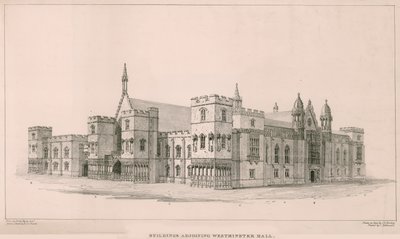 Parlamentshäuser: Gebäude neben der Westminster Hall von English School