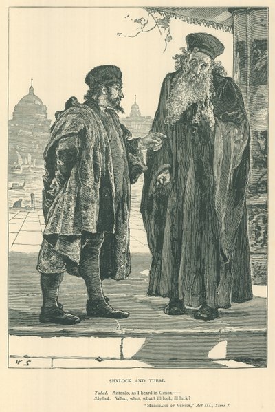 Illustration für Der Kaufmann von Venedig von English School