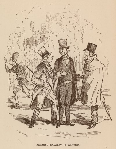 Illustration für Vanity Fair von Thackeray von English School