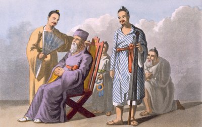 Lewchewanischer Häuptling und Gefolge, 1820 von English School