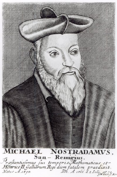 Michel Nostradamus (1503-66) von English School