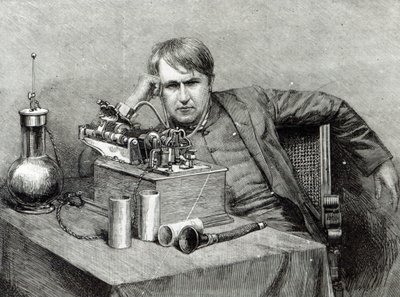 Mr. Edisons neuer Phonograph von English School