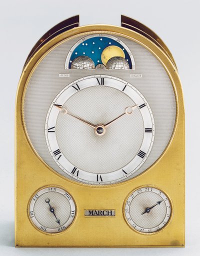Ewiger Kalender Reiseuhr, 1898 von English School