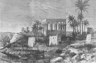 Pharaos Bett auf der Insel Philae von English School