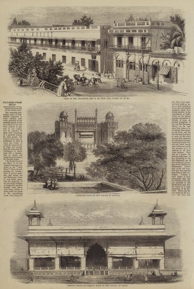 Bilder aus Delhi (Stich) von English School