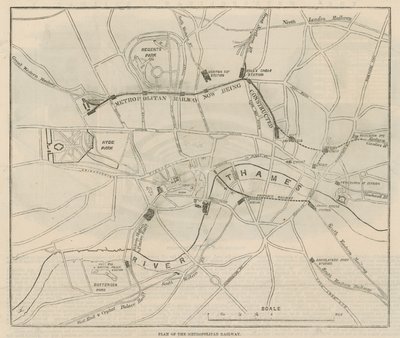 Plan der Metropolitan Railway von English School