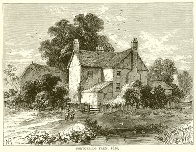 Portobello Farm. 1830 von English School