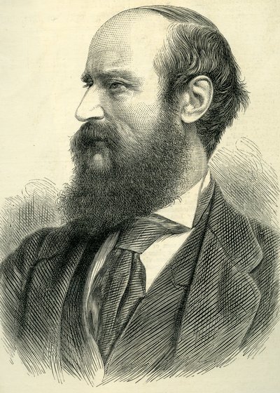 Porträt von John Bagnold Burgess, 1877 von English School