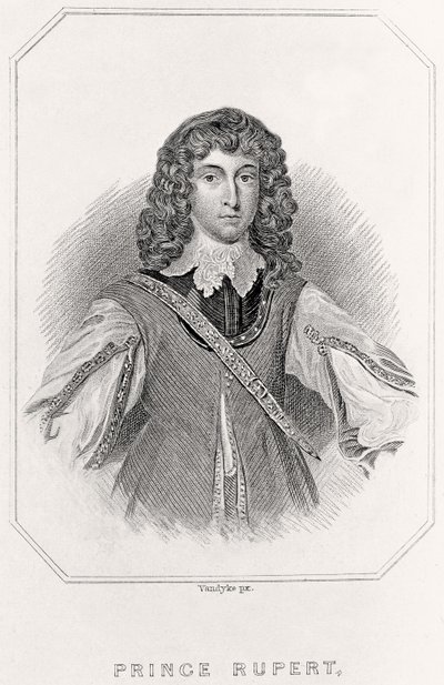 Porträt von Prinz Rupert von English School