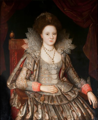 Porträt einer Dame, ca. 1612 von English School