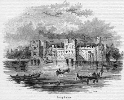 Savoy Palace, 1661 von English School