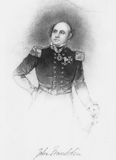 Sir John Franklin (Stich) von English School
