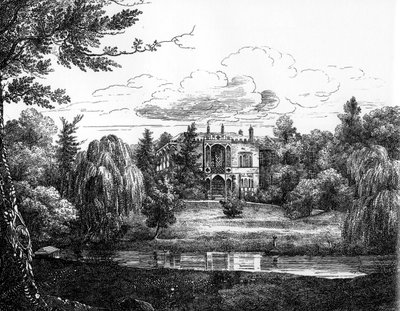 Skizze des Greenbank House, Liverpool von English School