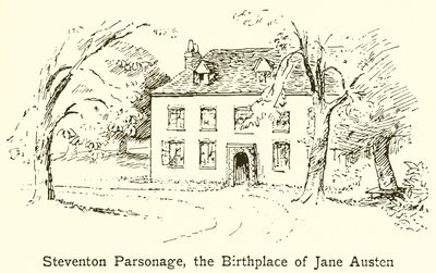 Steventon Pfarrhaus, der Geburtsort von Jane Austen von English School