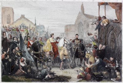 Der Schwarze Prinz betritt London von English School