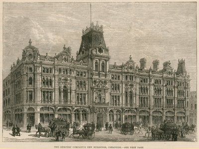 Die neuen Gebäude der Mercers Company, Cheapside, London von English School