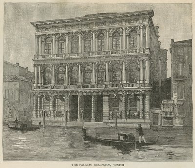 Der Palazzo Rezzonico, Venedig von English School