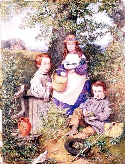 Die Familie Prator unter einem Baum von English School
