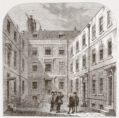 Das Haus der Royal Society in Crane Court von English School