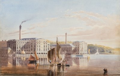 Der Royal William Victualling Yard, Stonehouse, ca. 1840 von English School