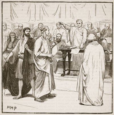 Die Sophisten aus Rom vertrieben von English School
