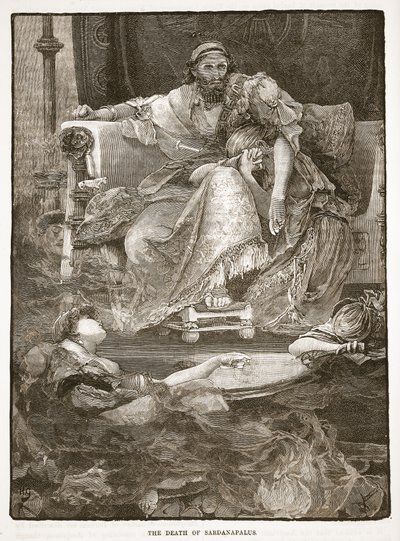 Der Tod des Sardanapalus von English School