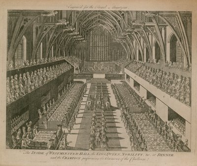 Das Innere der Westminster Hall von English School